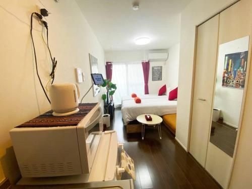 อพาร์ตเมนต์ 1 ห้องนอน 1 ห้องน้ำส่วนตัว ขนาด ตร.ม. – อาซากูซะ (Skytree & Asakusa in front Newly built clean apt)1