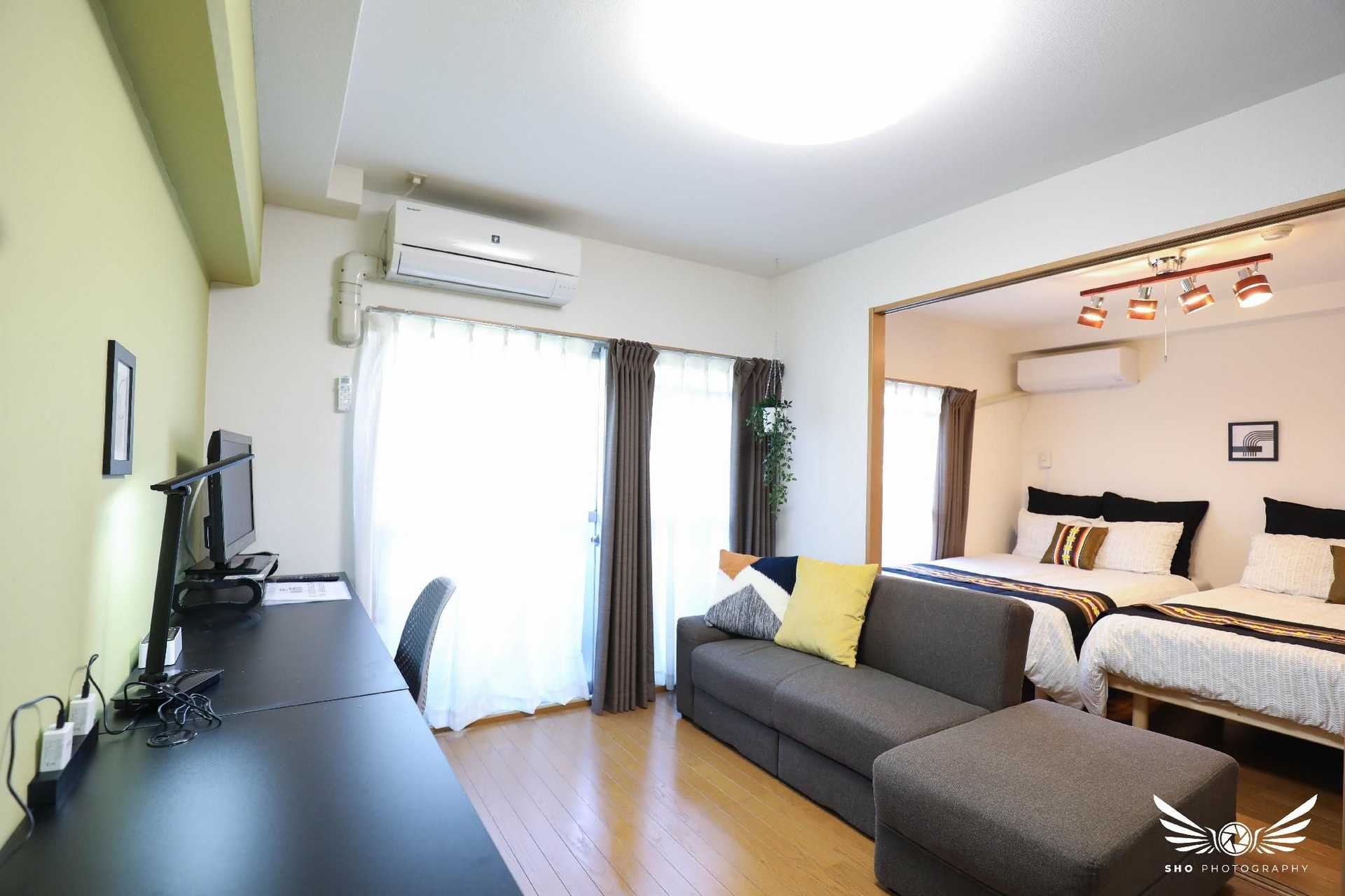 อพาร์ตเมนต์ 2 ห้องนอน 1 ห้องน้ำส่วนตัว ขนาด 30 ตร.ม. – ฮากาตะ (Pinehills Minoshima 402)1