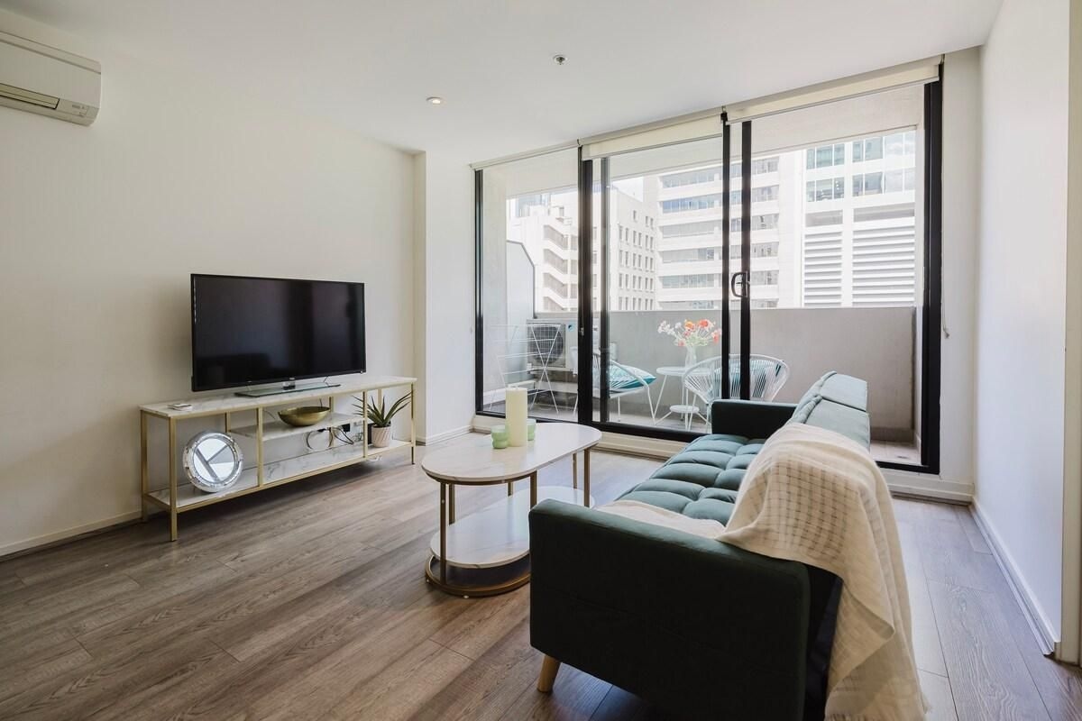 อพาร์ตเมนต์ 2 ห้องนอน 1 ห้องน้ำส่วนตัว ขนาด 70 ตร.ม. – อื่นๆ (Urban Elegance in the Heart of Melbourne)3