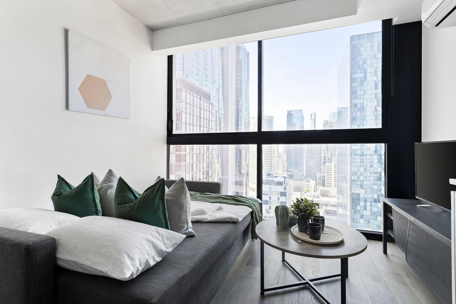 อพาร์ตเมนต์ 2 ห้องนอน 1 ห้องน้ำส่วนตัว ขนาด 55 ตร.ม. – อื่นๆ (Stylish 2BR Apartment with Panoramic City Views)2