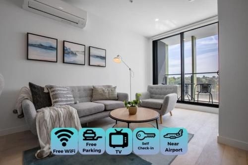 [Modern City] Comfy and warm Apt@Parkville+Carpark0