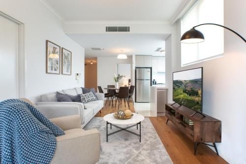Tidy Apartment with Balcony and Parking Near Trains0