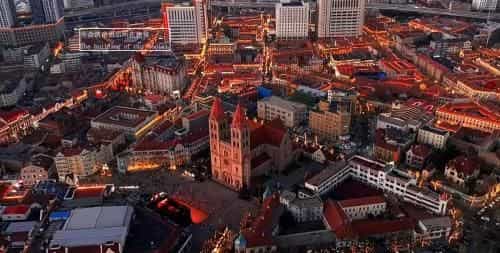 Hua Qi Kaiserdom Hotel Zhongshan Road St Michael's Cathedral and Zhanqiao Pier Qingdao