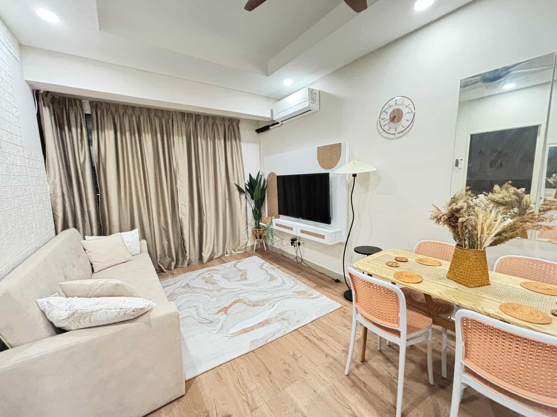 อพาร์ตเมนต์ 2 ห้องนอน 1 ห้องน้ำส่วนตัว ขนาด 530 ตร.ม. – ใจกลางเมืองชะฮ์อาลัม