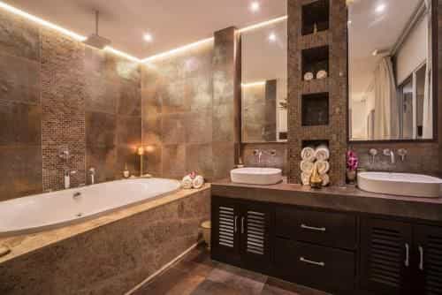 Luxury beachfront villa with private beach access