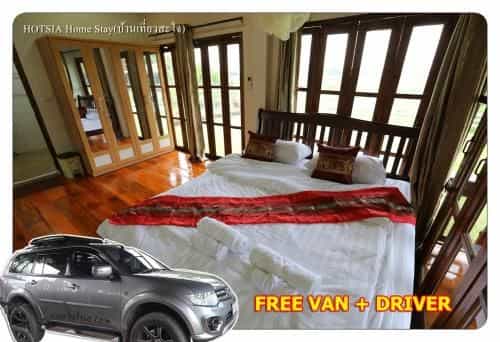 Hotsia homestay with Free Mini VAN 6 seat with driver Hotsia homestay with Free Mini VAN 6 seat with driver