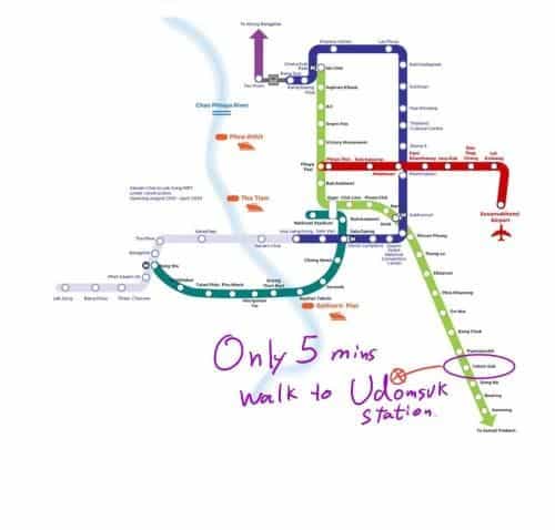 LargeTownHome 3Br., Only 450m-Skytrain UDomsuk Station LargeTownHome 3Br., Only 450m-Skytrain UDomsuk Station