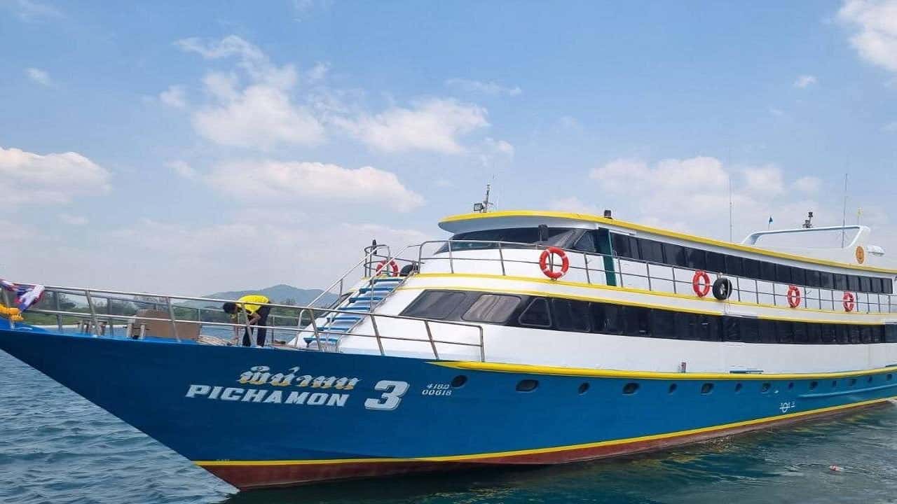 รถบัสและเรือคาตามารันเมืองสุราษฎร์ธานี ไป เกาะพะงัน โดย Koh Life3