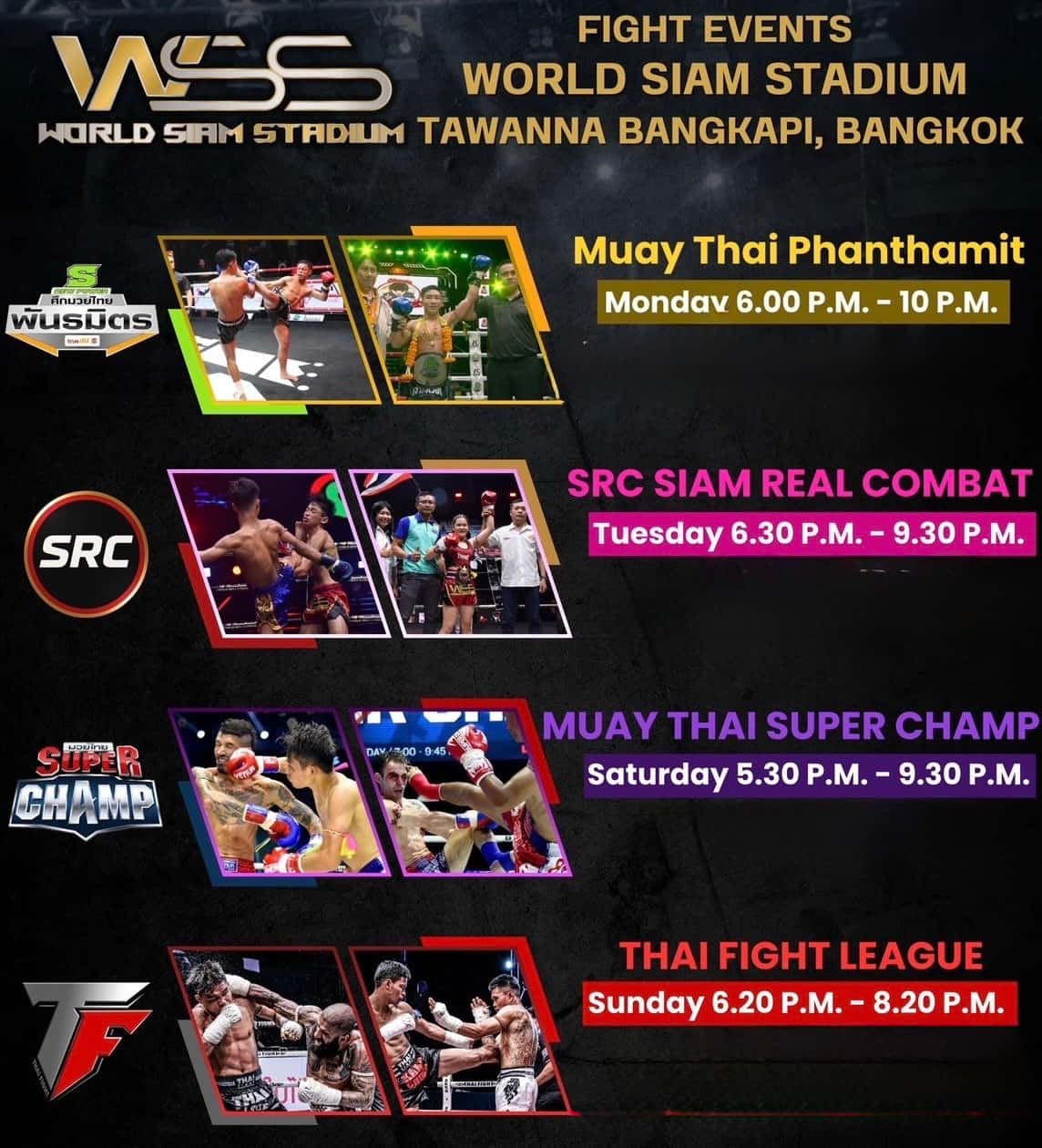 บัตรชมมวย Thai Fight Night ที่เวิลด์ สยาม สเตเดียม ตลาดตะวันนา2