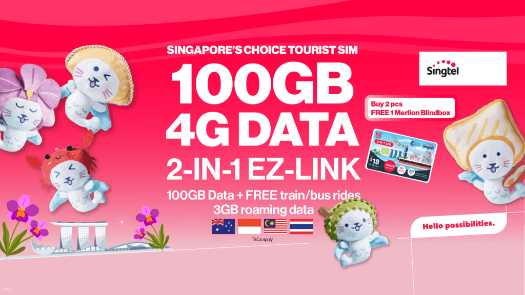 ซิมสิงคโปร์ 5G/4G ที่ดีที่สุดจาก Singtel | พร้อมตัวเลือกบัตร EZ-Link 2-in-1 | รับซิมได้ที่สนามบิน/ในเมือง | สิงคโปร์2