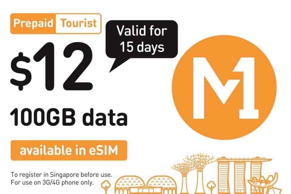 ซิมเติมเงิน M1 สิงคโปร์ – รับได้ที่สนามบินชางงี หรือสาขาในเมือง1