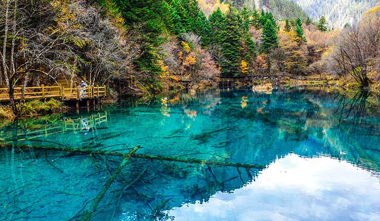China Jiuzhaigou Four Girls Mountain Chengdu Shuangqiaogou High-speed Rail 6 days 5 nights GOCN90721