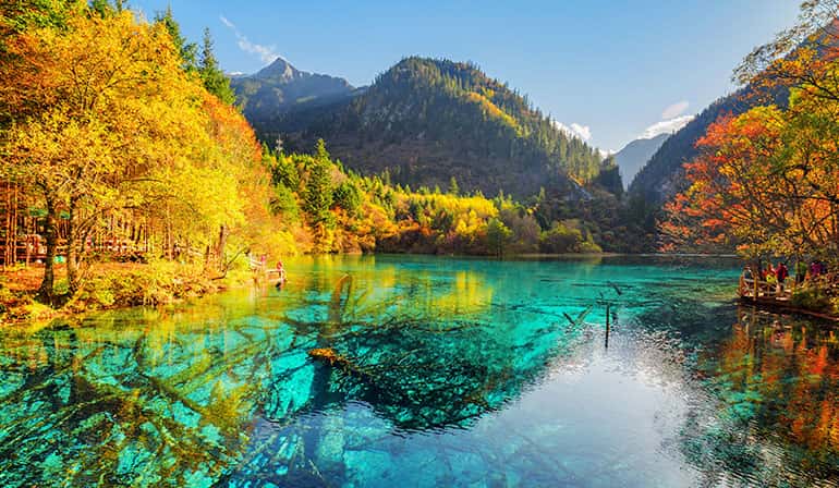 China Jiuzhaigou Four Girls Mountain Chengdu Shuangqiaogou High-speed Rail 6 days 5 nights GOCN90722
