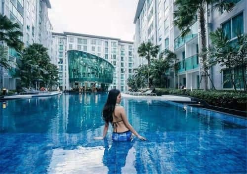 Downtown Pattaya City Center Residence Oversize pool apartment