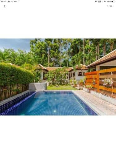 Villa avec piscine privée dans jardin tropical Villa avec piscine privée dans jardin tropical