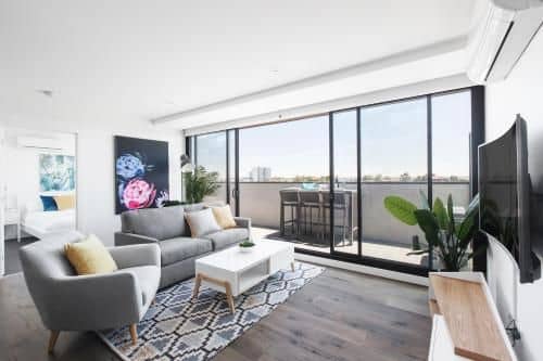 Spacious Urban Oasis Apartment with City Views by Ready Set Host