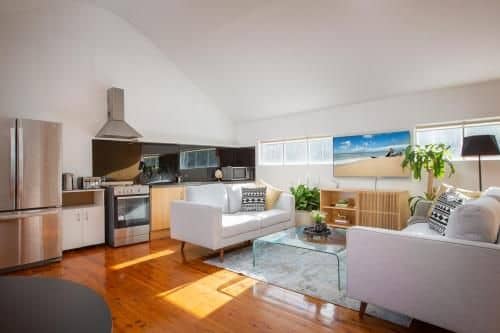 Sunlit Two-Bedroom Unit With Sprawling BBQ Deck Sunlit Two-Bedroom Unit With Sprawling BBQ Deck