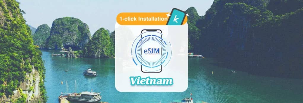 Vietnam Vinaphone/Viettel eSIM ความเร็วสูง รายวัน