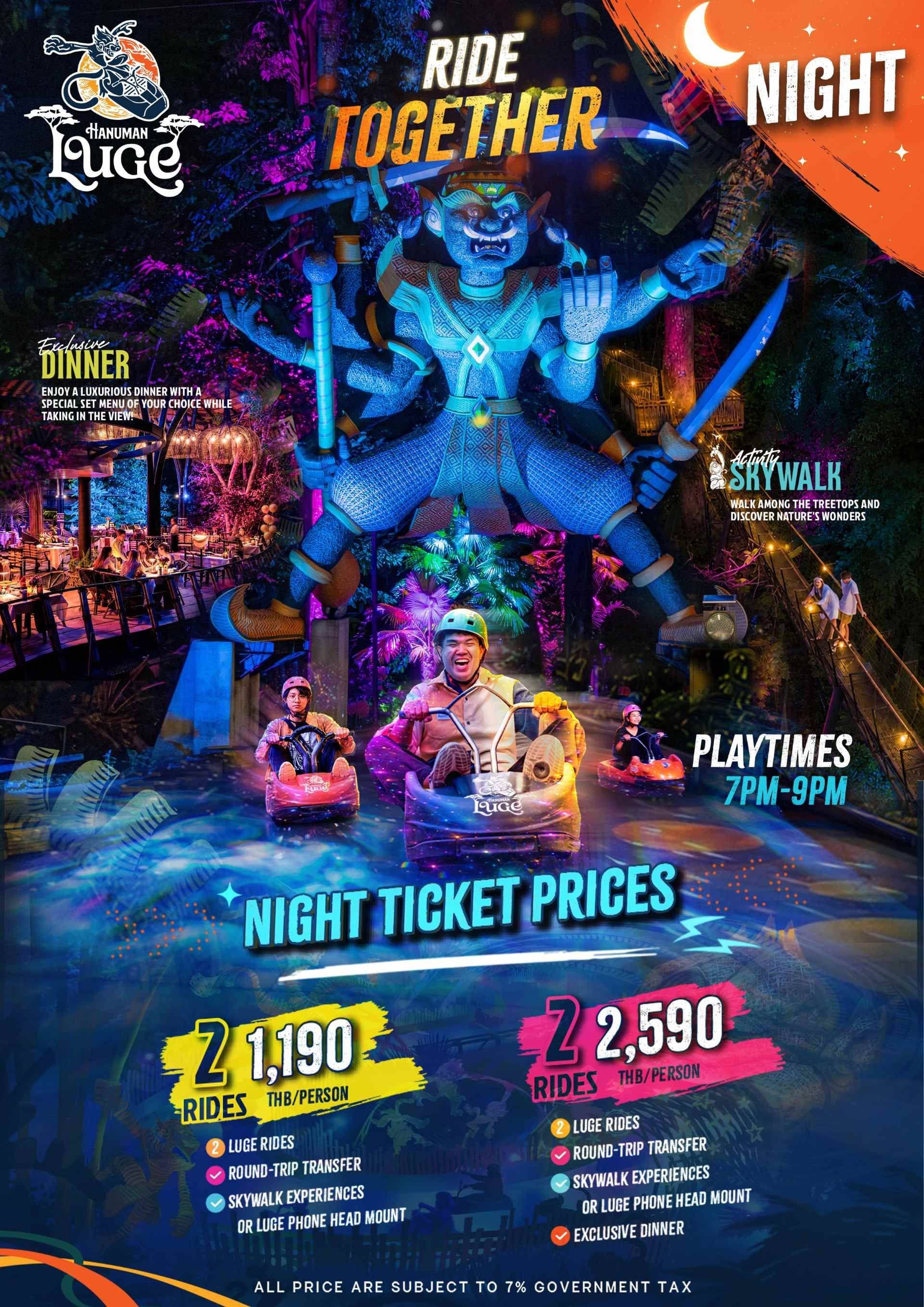 Hanuman Luge Night Experience (Adventure After Dark)