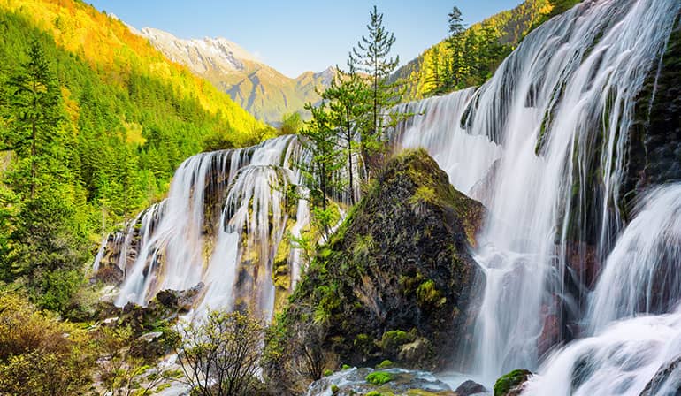 China Jiuzhaigou Four Girls Mountain Chengdu Shuangqiaogou High-speed Rail 6 days 5 nights GOCN9072