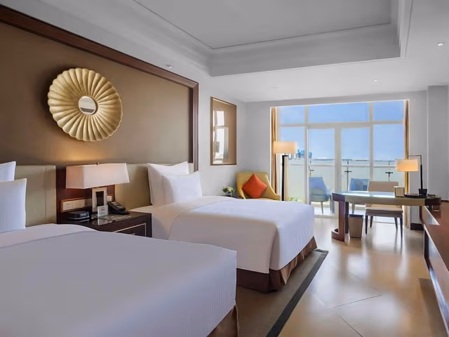 Deluxe Room, 2 Twin Beds, Balcony, Sea View