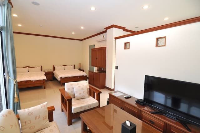 Large Family Room with Mountain View