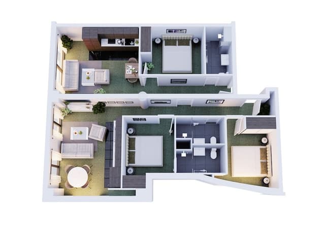Three Bedroom Apartment - Interconnecting