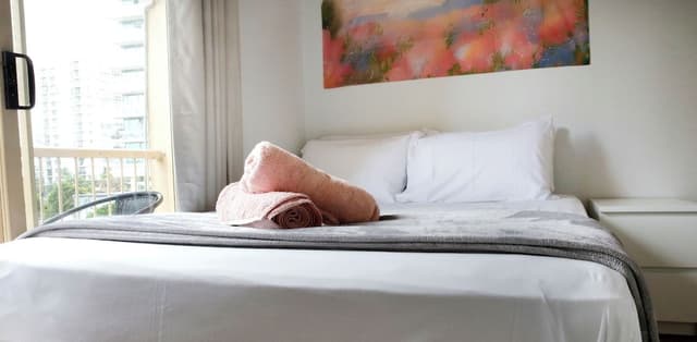 Queen Size Bed with Balcony
