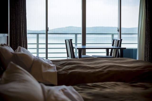Modern Japanese-Style Twin Room with Ocean View, Non Smoking