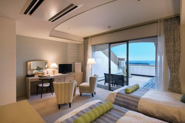 [Ocean View Open-air hot spring bath]Premium Japanese-Western-Style Room(Non-smoking)