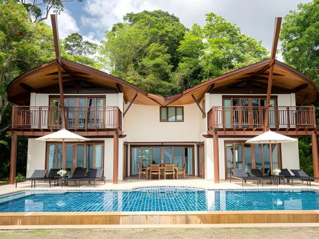 Grand Five-Bedroom Beach Front Pool Villa