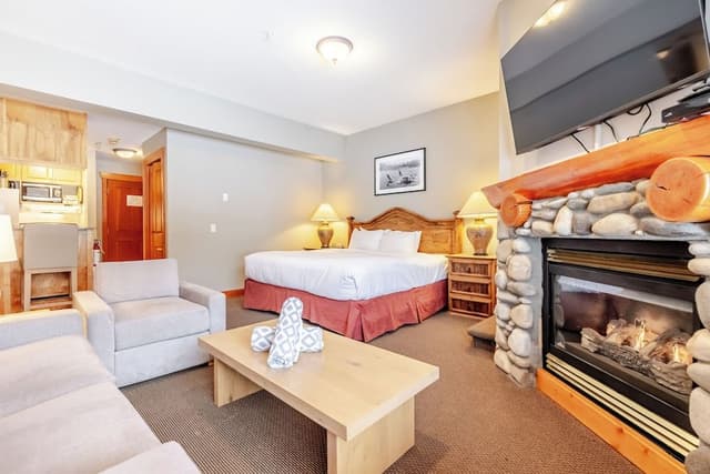 Studio, 1 Queen Bed, Kitchen