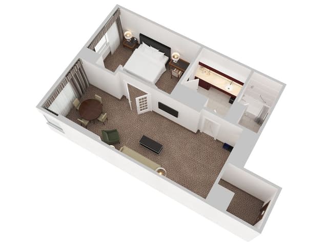 Executive Suite, 1 King Bed with Sofa bed, Executive Level