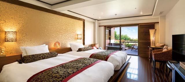 Asian Twin Room with Open-air bath, Non Smoking, 36sqm