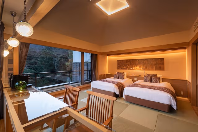 Corner Twin Room with Private Hot Spring (rocca, KAORI), Non-Smoking