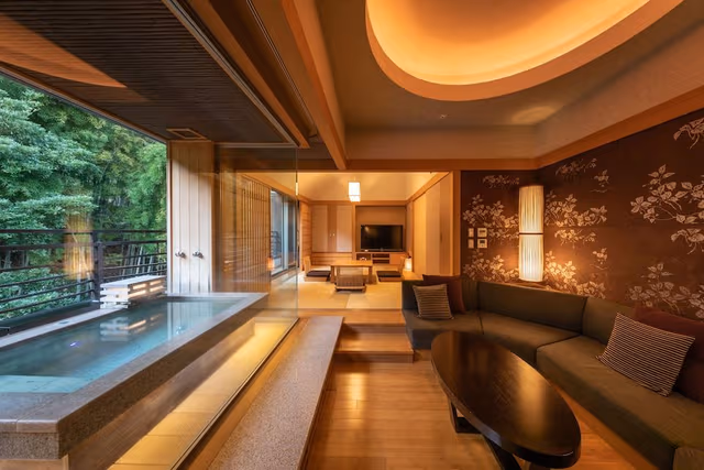 Japanese Style Room with Private Hot Spring, Bamboo Forest View, (rocca, KATARI), Non-Smoking