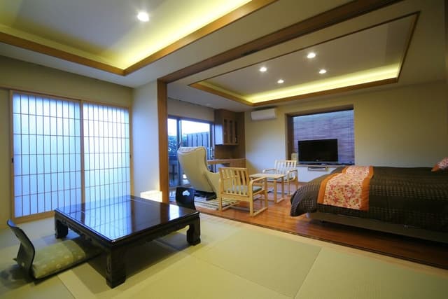 Standard Room with Open-Air Bath and Tatami Area - A - Hanayoshi Area (Allergy/Vegan option N/A)