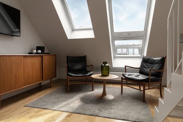 Penthouse with Balcony