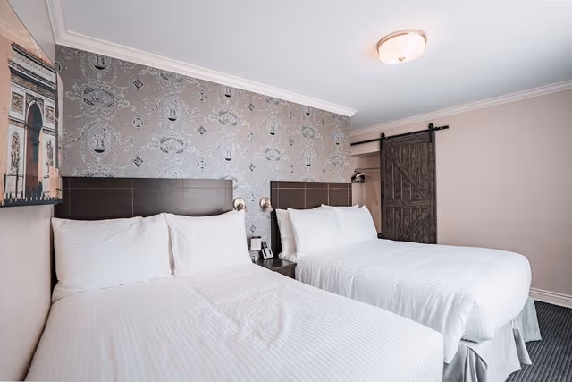 Budget Room, 2 Double Beds