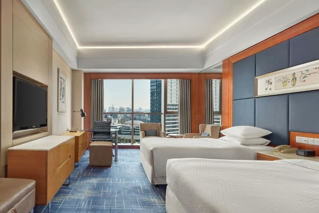 Twin Room, 2 Double Beds, City View