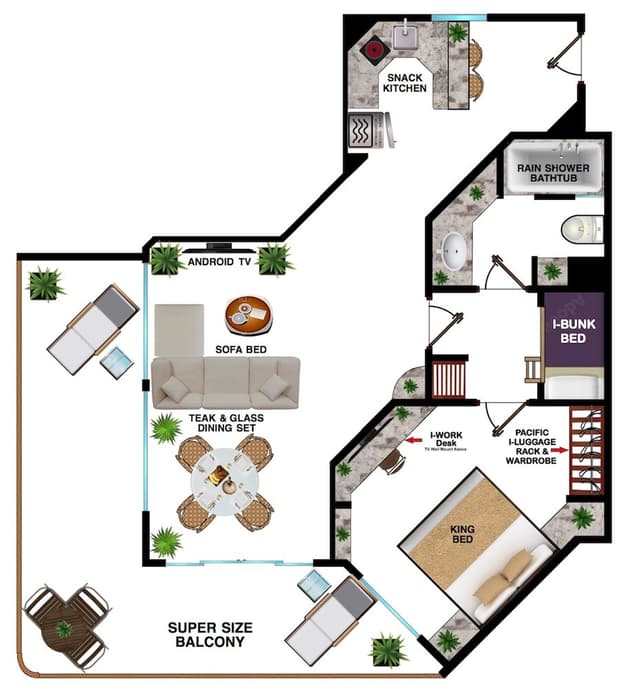 1 Bedroom Suite