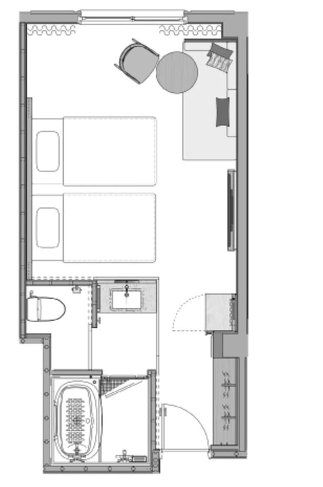 [Renovated in 2025] Club Deluxe Twin Room (1-4 Guests), Non Smoking