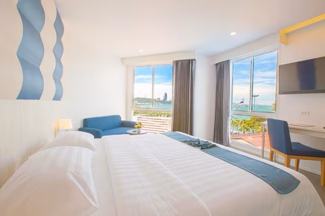 Superior A Wing Sea View DBL-Twin
