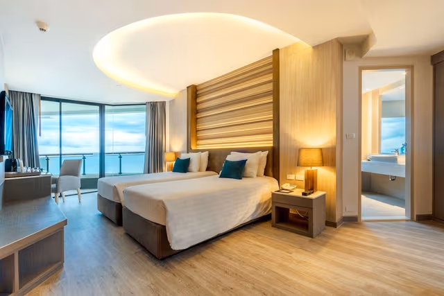 Deluxe Corner Room (Twin Bed) Sea View