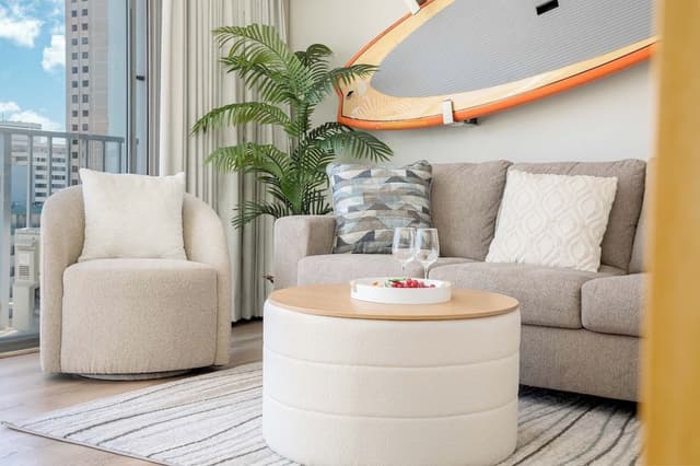 Premium Studio, 1 Queen Bed with Sofa bed, Air conditioning, Partial Ocean View (0086)