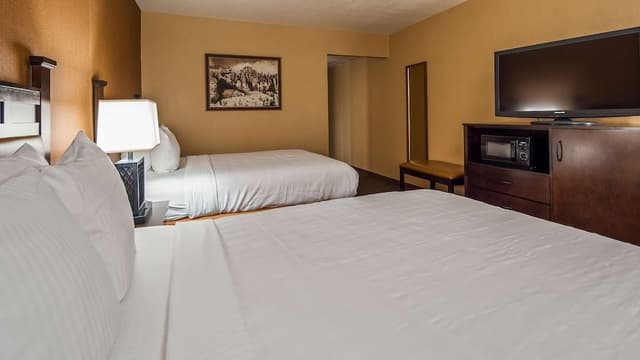 Standard Room, 2 Queen Beds, Non Smoking, Refrigerator & Microwave
