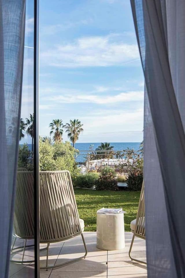 Deluxe Double Room, Patio, Sea View