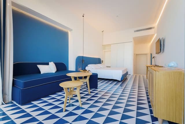 Family Studio Suite, Multiple Beds, Patio, Sea View