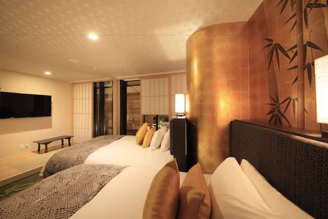 Japanese Style Room KAGUYA - Non Smoking (2 Double Beds) - Annex - Open-Air Bath