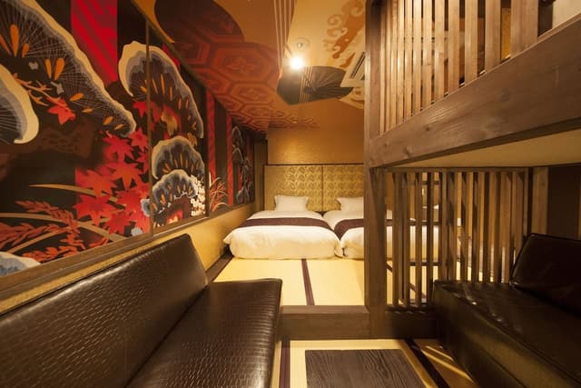 Japanese Style Family Room KABUKI SAMURAI - Non Smoking (2 Semi-double Beds) - Main Building